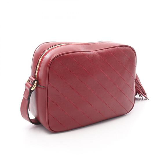 Gucci Blondie Shoulder Bag Leather Red - Picture 1 of 3